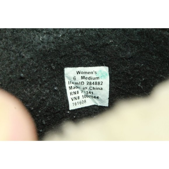 LL Bean Black Suede Removable Lining Insulated Duck Boots Size 6 M - Picture 8 of 9